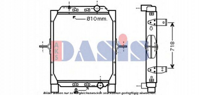 AKS DASIS 390028n -  Радиатор, охлаждение двигателя